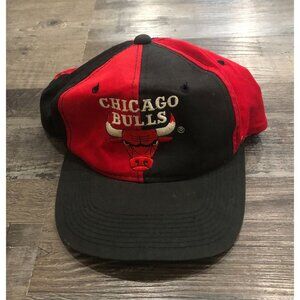 Vintage G Cap Chicago Bulls Red & Black Snapback Cap Hat One Size Mens